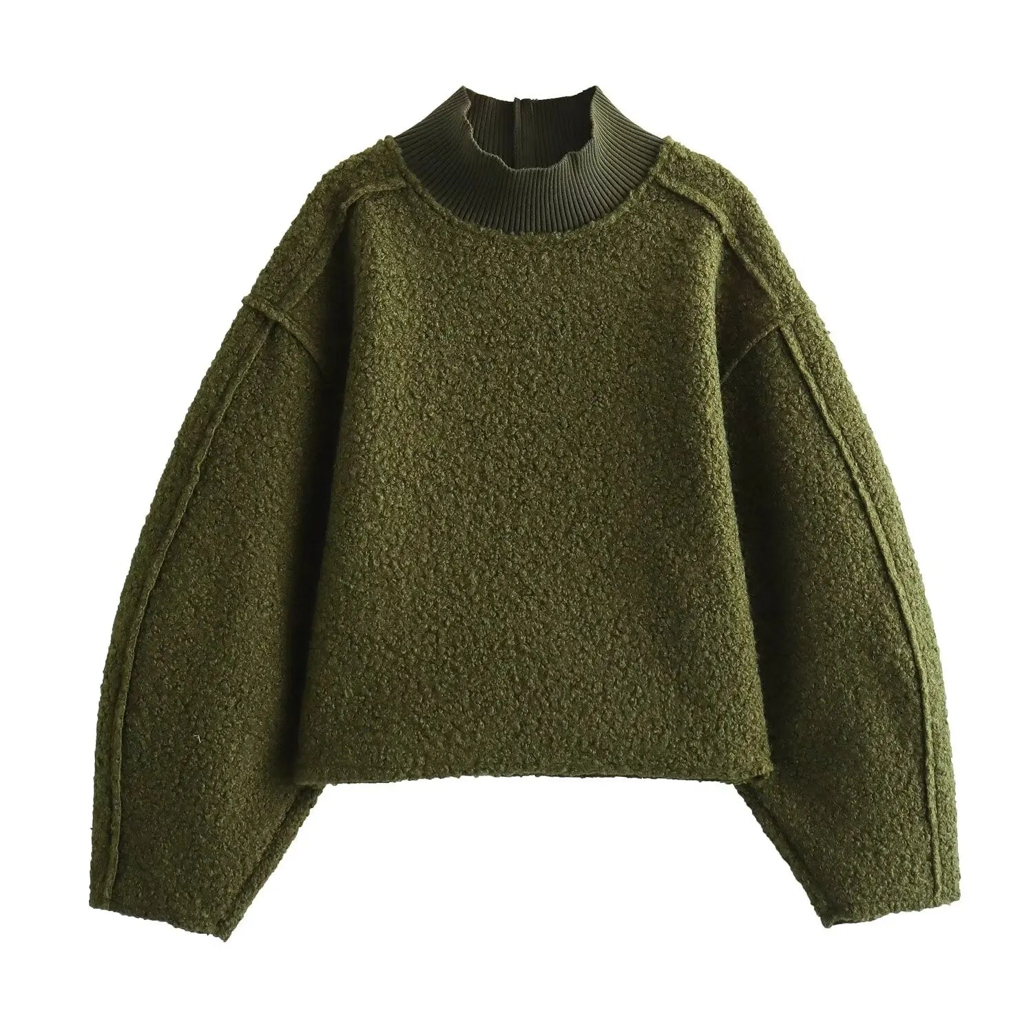 Foridol Turtleneck Fluffy Hoodie for Women Autumn Casual Loose Pullovers Female Basic Fashion Winter Women's Sweatshirts