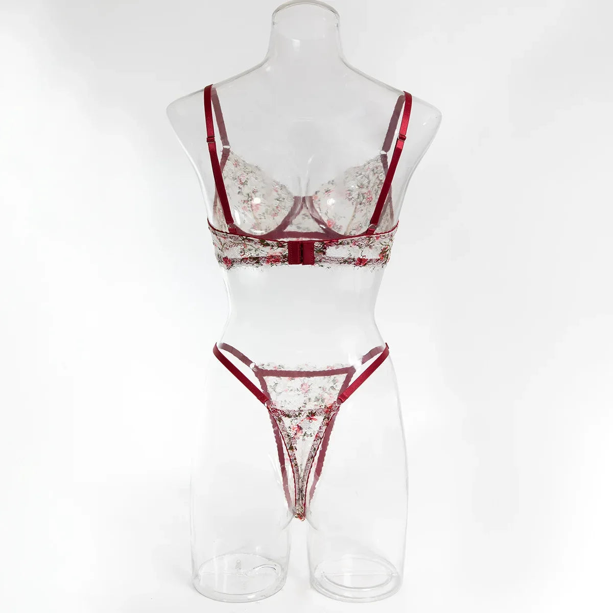 French retro lace underwear set sexy push-up bra erotic underwear