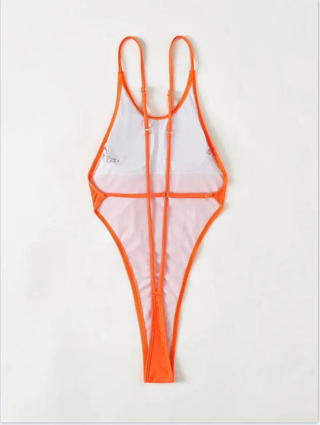 Extreme Mini Micro String Backless Women Swimwear One Piece Swimsuit Female High Cut Monokini Thong Bathing Suit Swim Beachwear