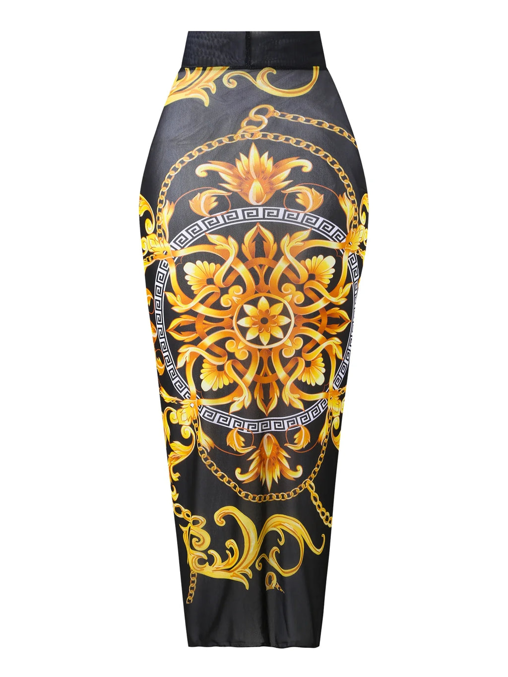 2026 Printed Mesh Swimsuit One Piece & Beach Dress Long Sleeves Swimwear Women Bathing Swimming Swim Suit Padded Beachwear