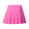 New Summer Tennis Skirt Sports Culottes Quick Drying Double Layered Pleated Skirts Women Solid Color Running Fitness Skirt
