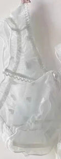 Japanese Kawaii Heart Print Lingerie, Sweet Wireless Bralette Set for Small Breasts, Comfortable Anti-Sagging Everyday Bra Set