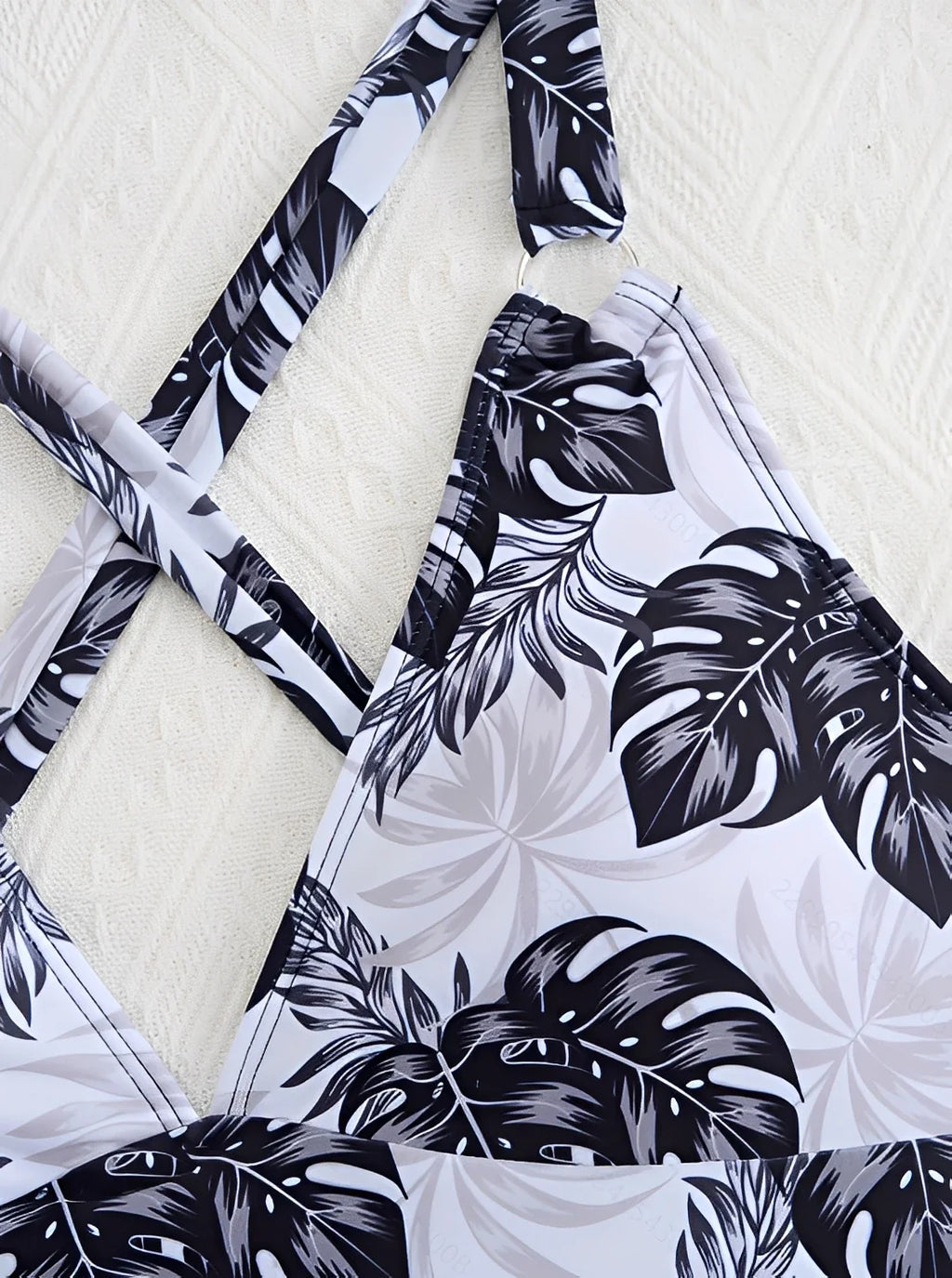 2026 Printed Leaves Tankini Two Pieces Swimwear Female Padded Swimsuit Women Bathers Bathing Swimming Swim Suit Beachwear