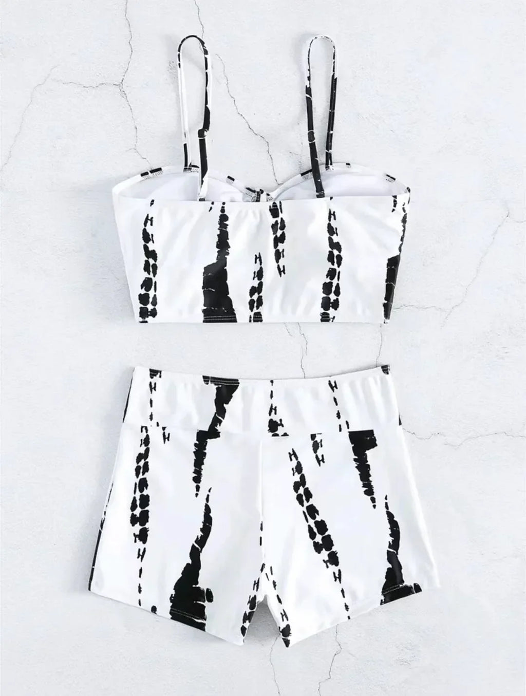 Drawstring Front Shorts Bikinis 2024 High Waist Swimsuit Women Swimwear Female Bathers Bathing Swimming Swim Suit Beachwear