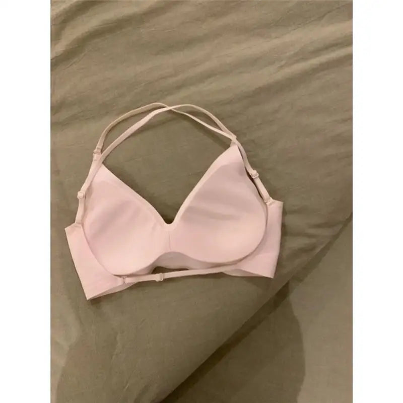 MOYISU Seamless Anime Bodysuit Women Halter Cross Back Invisible Fit Small Bust Enhancer Summer Layering Piece CA Fast Deliver