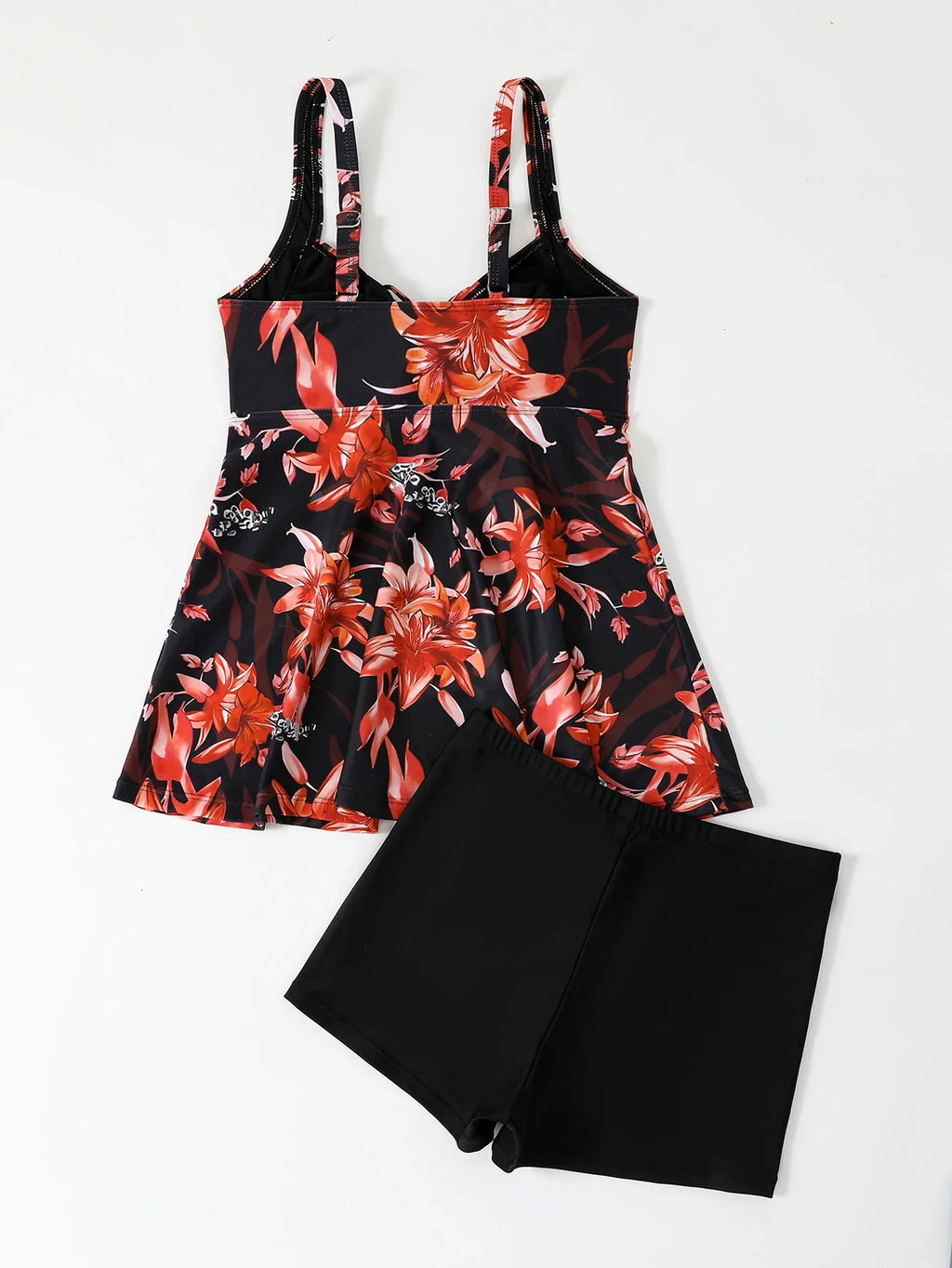 Printed Tankini Set 2026 Padded Floral Swimsuit Women Strappy Swimwear Female Beach Dress Bathers Bathing Swimming Swim Suit XL