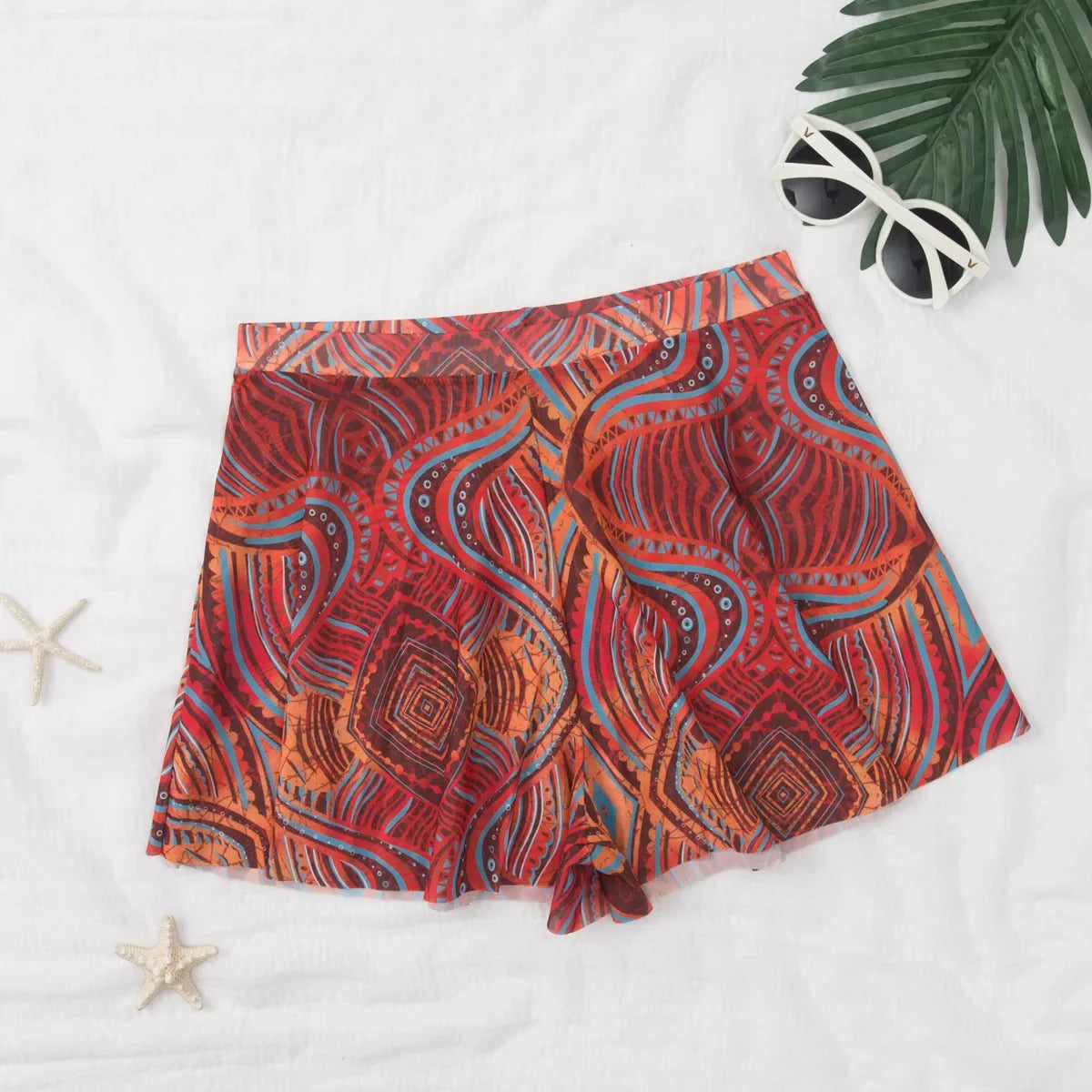 Mesh Women Trim Cover Up Shorts Beach Swimsuit Cover-Ups For Swimwear Beach Shorts 2026 Summer Beachwear Swimwear Sarong Pants