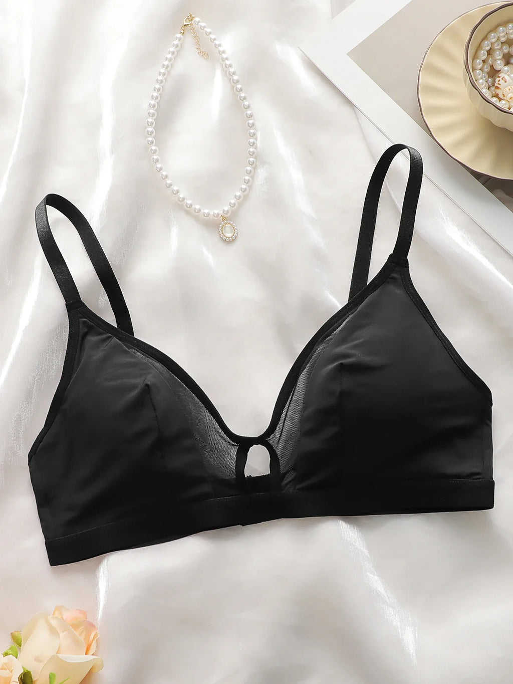 Women's Sexy Lingerie Solid Color No With Steel Ring Gathering Push Up Bra Front buckle Comfortable Close Fitting Bra C2906