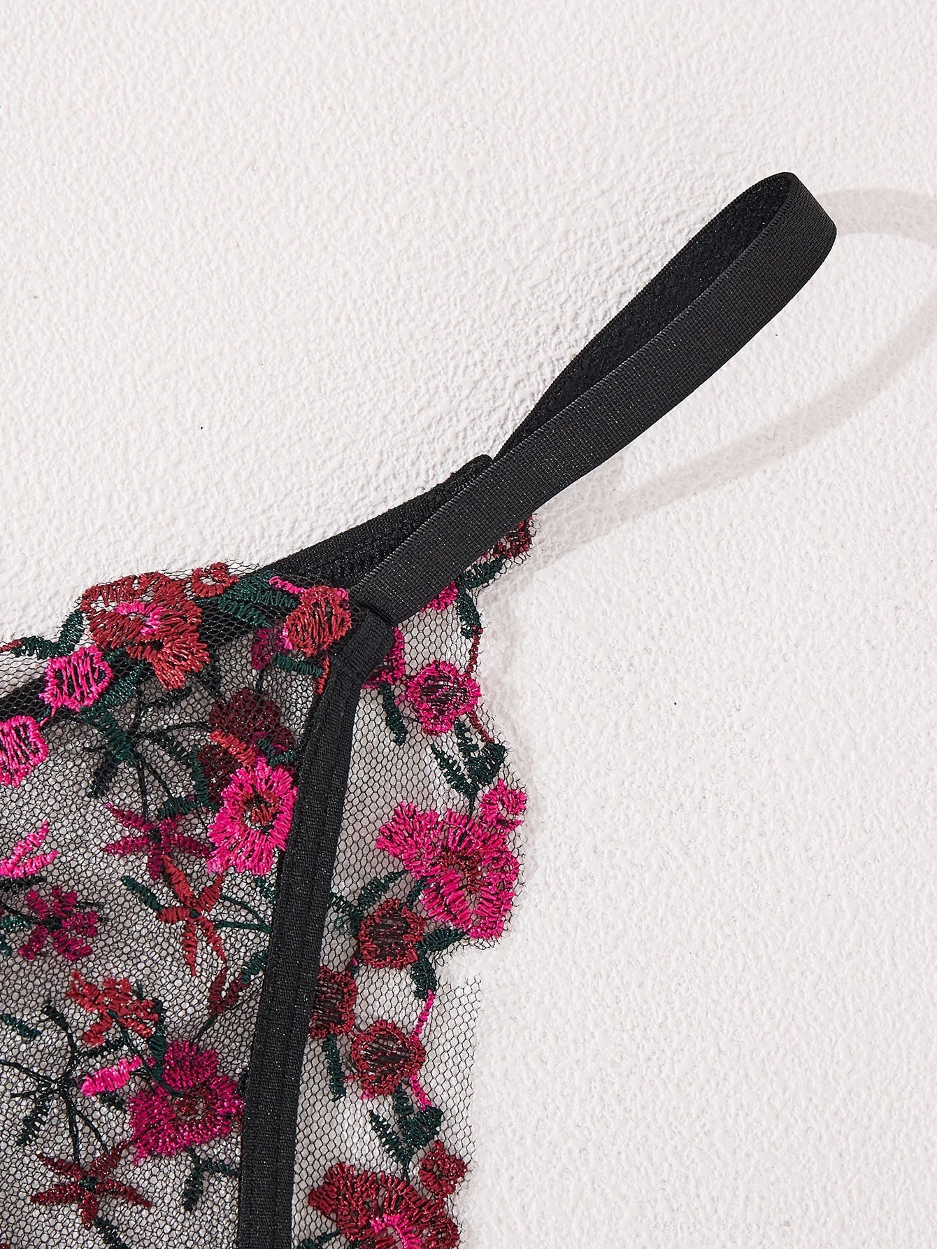 Sexy Sheer Lingerie Set Embroidery Transperant Pornostar Lenceria Sensual Mujer Seducive Conjunto Ropa Interior Set Intimo Lace
