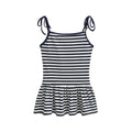 Sweet Double-shoulder Strap Striped Color-block Camisole For Women Unique Design Patchwork Pure Desire Dress Elegant Casual WIKO