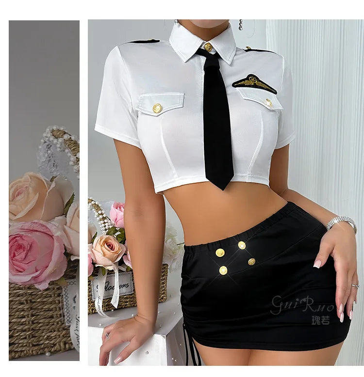 Sexy Slim Fit Bodycon Shorts Sets Elegant Pure Desire Role Play Short Sleeved Shorts Sets Charming Nightclub Wear Beautiful YVU5