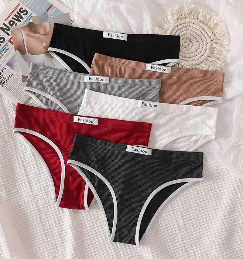 Women Cotton Bra And Panties Set Low Rise Briefs Panties Non-Wire Vneck Bras Sexy Lingerie Push Up Brassiere Female Underwear