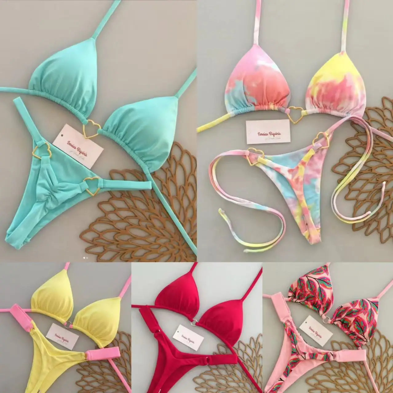 2026 Micro Bikinis Push Up Women Swimsuits Sexy Swimwear Brazilian Bikini Set Thong Biquini Print Swimsuit Summer Beachwear