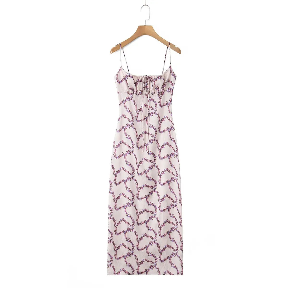 Foridol Floral Printed Boho Summer Long Dress Women Bowknot Strapless Midi Beach Vestidos 2025 Elegant Straight Sleeveless Dress