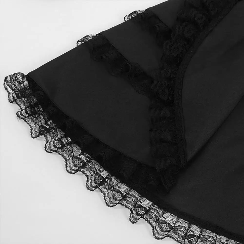Women Double Breasted Victorian Steampunk Blazer Coat Gothic Tuxedo Tailcoat Jacket with Lace Hem Halloween Uniform Costume