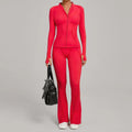 Women Tracksuit 2PCS Yoga Suit Sports Set Gym Set Running Outfits Workout Clothes Sports Long Sleeve Athletic Wear Yoga Clothing