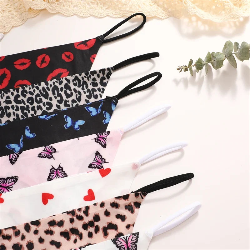 10Pcs/Set Seamless Thong Women Thin Strap Low Waist High Flexibility Panties Underwear Ladies Briefs T-back Comfortable Women