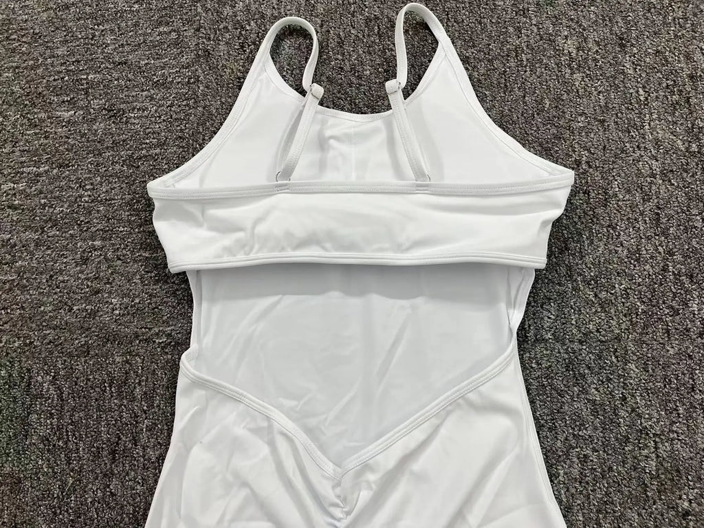Yoga Jumpsuit Seamless Sports Jumpsuit Set Woman Gym Short Sets Backless Fitness Suit Elastic Workout Clothes for Women Bodysuit