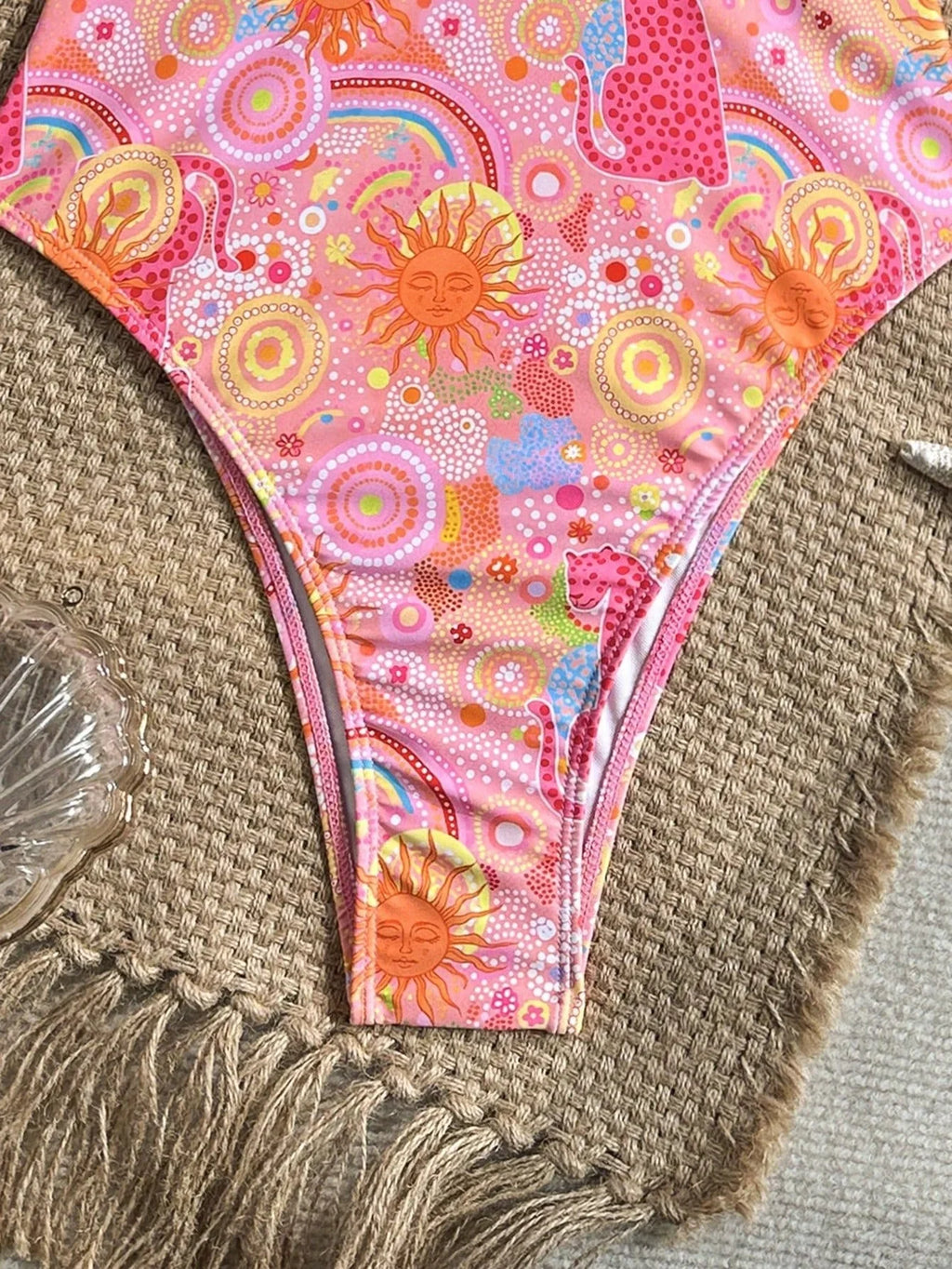 Sexy Pink Floral Print Swimwear Women 2026 Deep V Neck Slim Tummy Control One Piece Swimsuit Beach Hoiday Bathing Suit Monokini