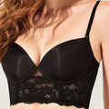 U-back backless bra sexy gathering lingerie women's lace invisible beautiful back push up bra plus size underwear