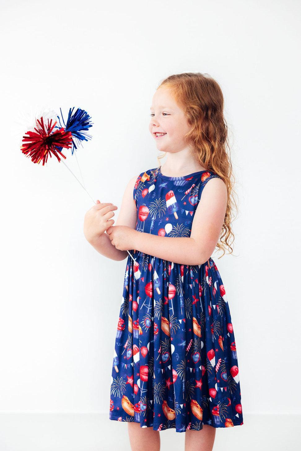 SALE You Look Like the 4th of July Tank Twirl Dress
