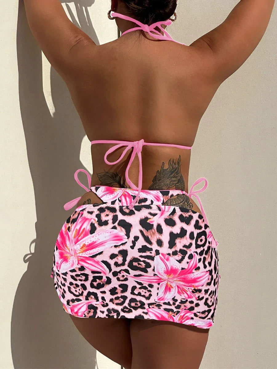 XS - L Two-side Wearable Reverside Bikini Women Swimwear Female Swimsuit Three-pieces Bikini Set Bathing Suit Swim Beachwear