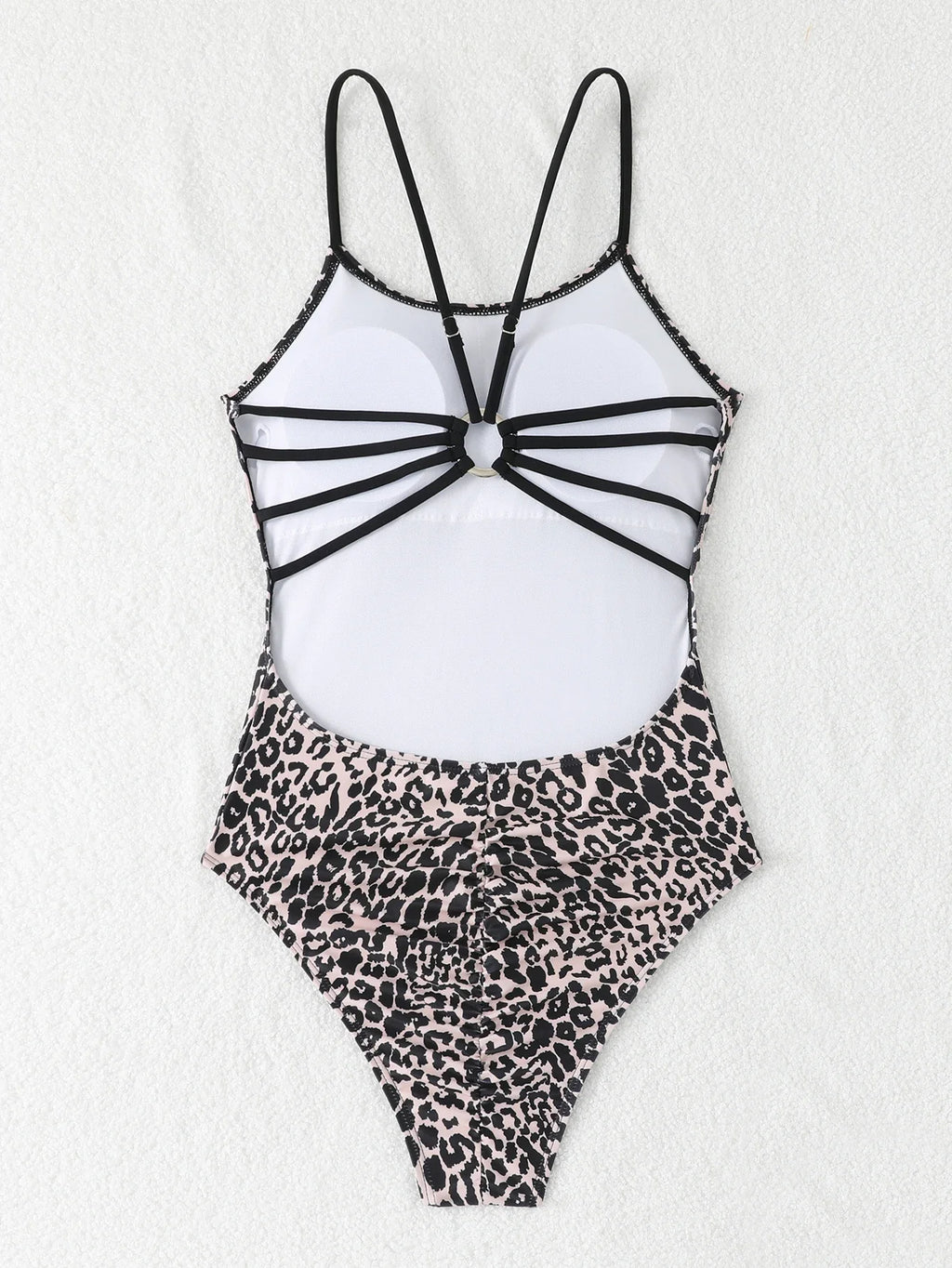 2026 Leopard Swimsuit One Piece String Backless Monokini Swimwear Women Sexy Bathers Bathing Swimming Swim Suit Female Beachwear