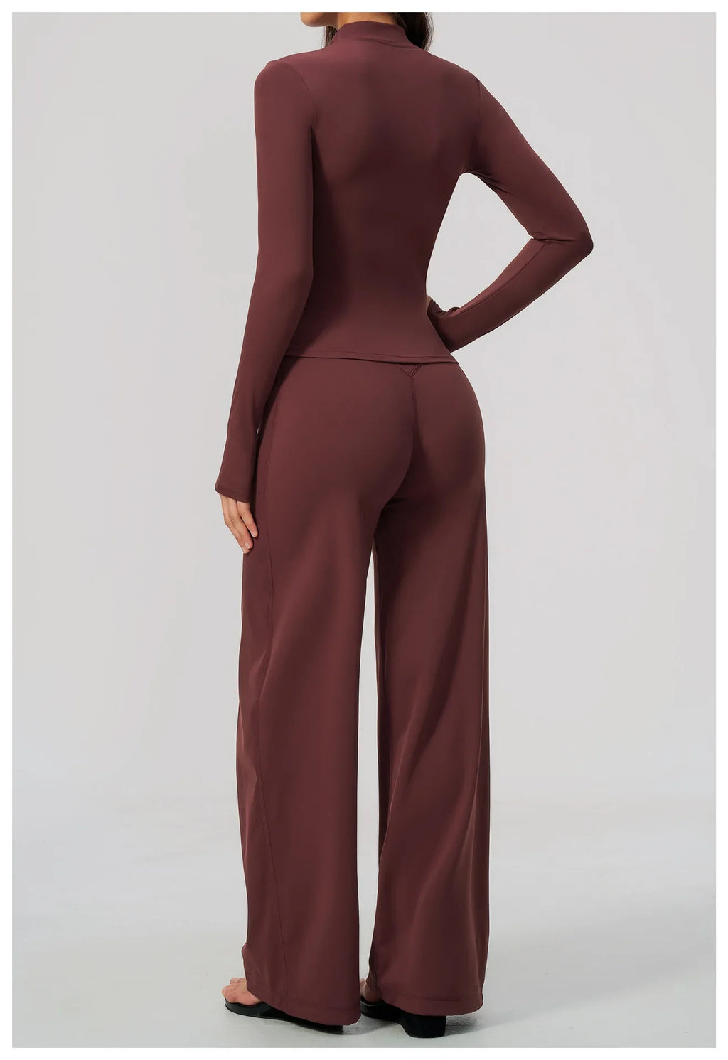 3 PCS Yoga Sets Women Long Sleeve Zipper Slim Jacket+sports Bra+high Waist Flare Pants Fitness Suits Gym Exercise Athletic Wear