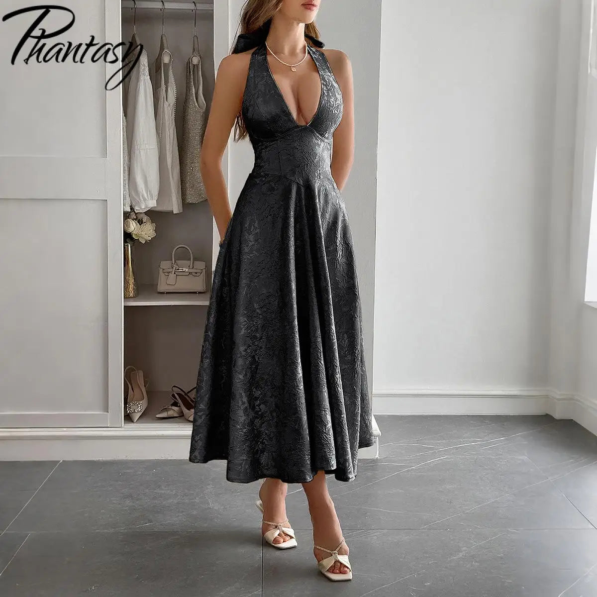 White Jacquard Backless Bow Evening Party Dress Women Robes Backless Elegant Sexy Dress Bodycon Long Summer Dress Vestidos