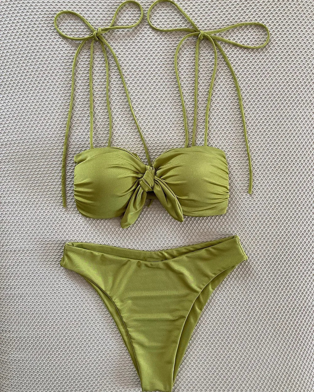 Sexy Halter Micro Bikini 2024 Women Swimsuit Female Swimwear Thong Bikinis Set Brazilian Beach Wear Bathing Suit Biquini