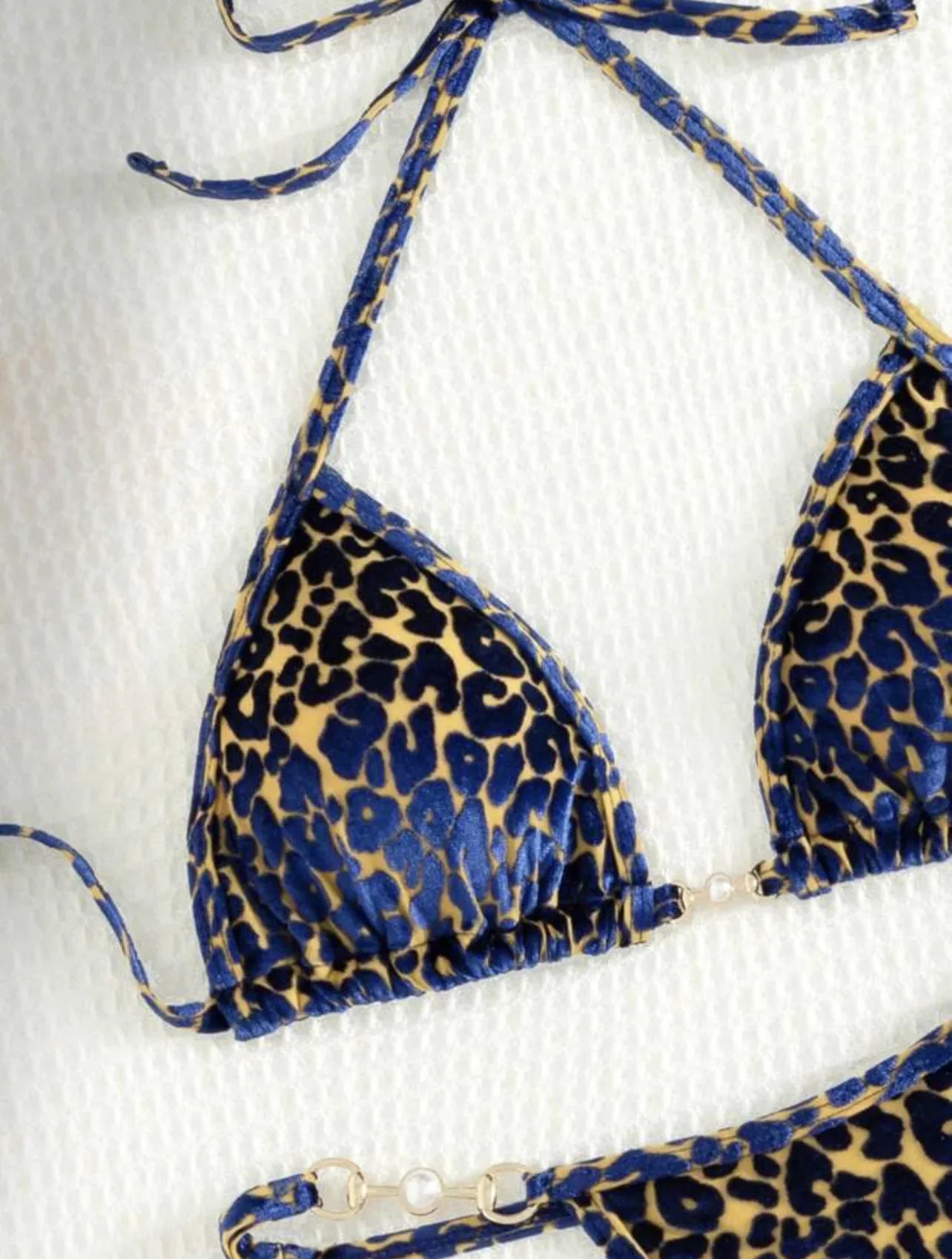 DEKA Sexy Brazilian Shiny Pearl Micro Bikini Faux Leather Swimwear Women Thong Swimsuit Halter Triangle Bikini Set Bathing Suit