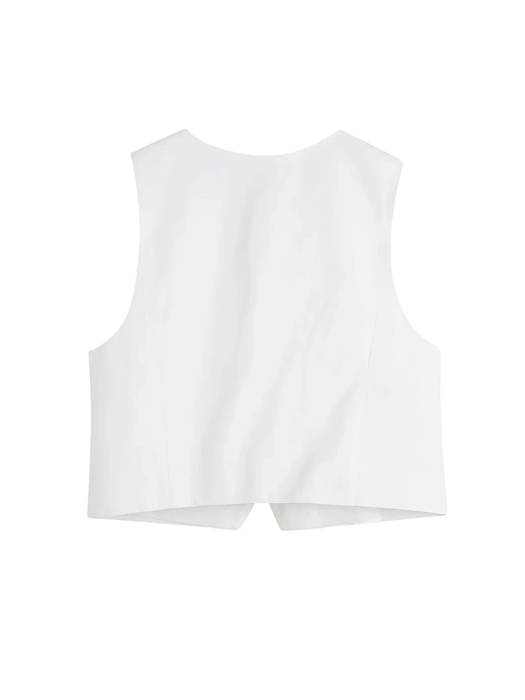 Foridol White Cotton Linen Long Pants Set Sleeveless Vest Pants Suit Office Lay Autumn Summer Wide Leg Casual Fashion Set Outfit