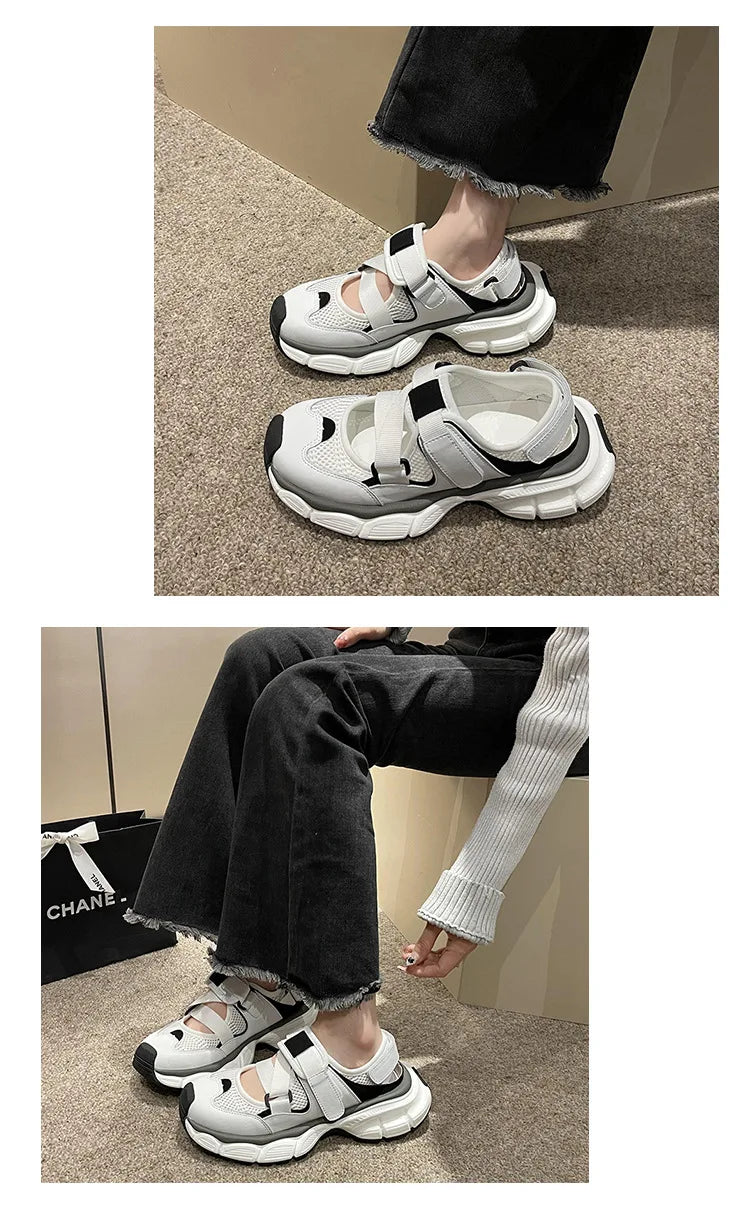 Spring New Round Head Small White Shoes Female Hundred Casual Womens Board Shoes Thick Bottom Women Sneakers
