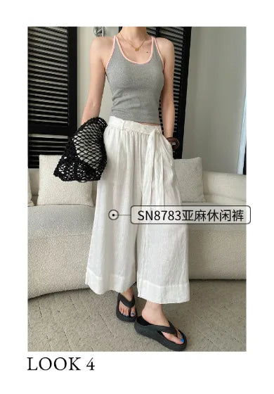 Sports vest U-neck slim fit camisole bottoming T-shirt