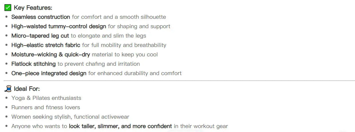 Autumn High-Waisted Women's Micro Yoga Fitness Pants Tight Fit Comfortable Outdoor Suitable Leggings with No Awkward Lines