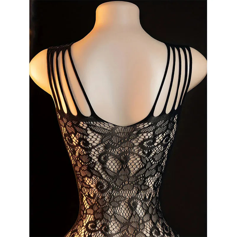 Adult Crotchless Lingerie Women Erotic Crossover Breastless Underwear Set  Sexy Bodystocking BDSM Fishnet Bondage Set GamesToy