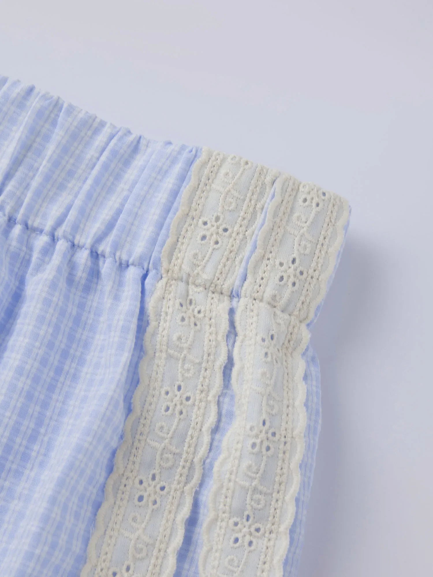 Women's Loose Shorts Elastic Waist Plaid Print Wide Leg Short Pants Summer Casual Daily Beach Athletic Wear
