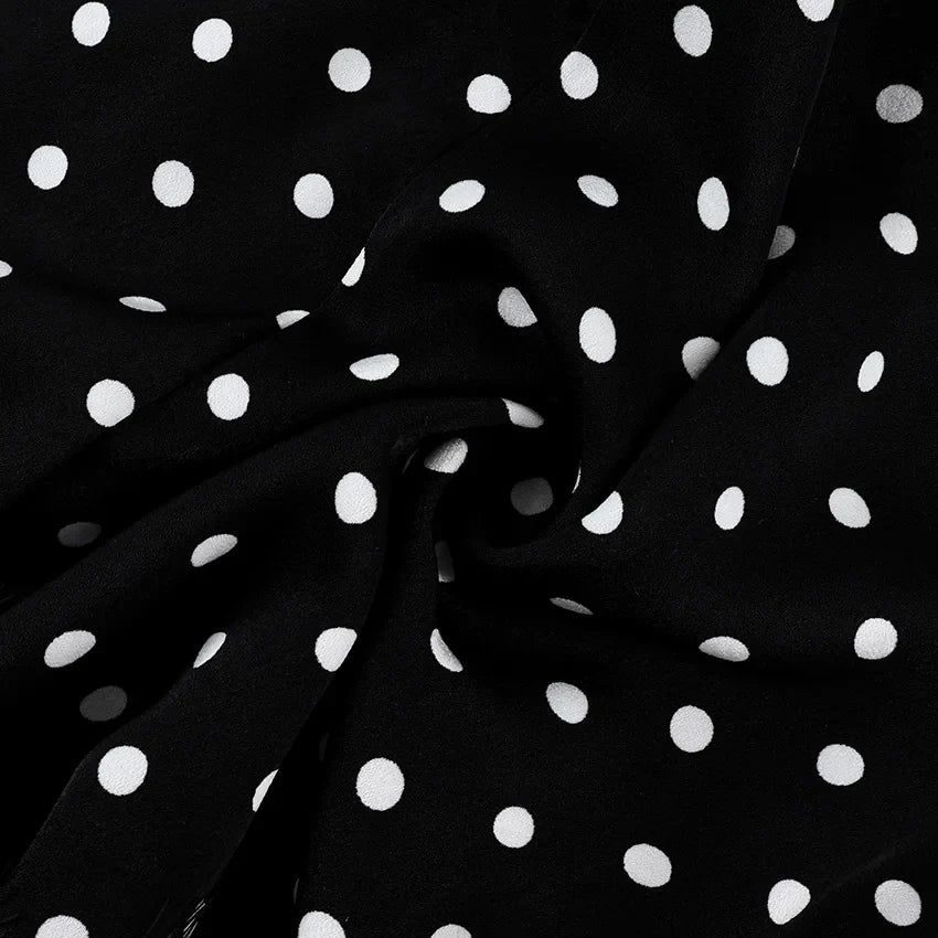 FDYOUI 2026 Woman Clothes Lace Patchwork Polka Dot Skirts Female Sexy Tight Short Skirt Black Party Night Club Dress Streetwear