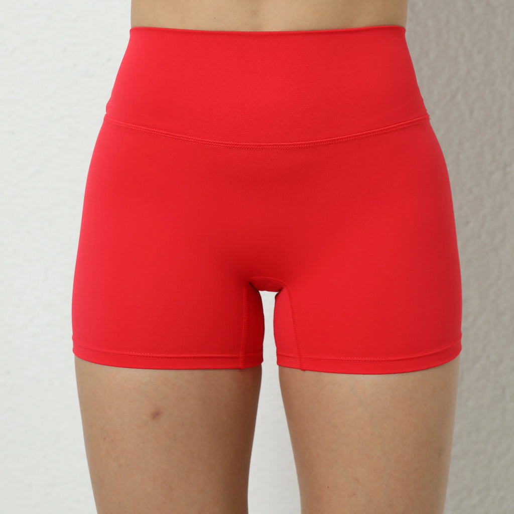 Yoga Shorts Gym Sports Shorts Women High Waist Workout Fitness Short Leggings Running Cycling Tight Soft Sportswear