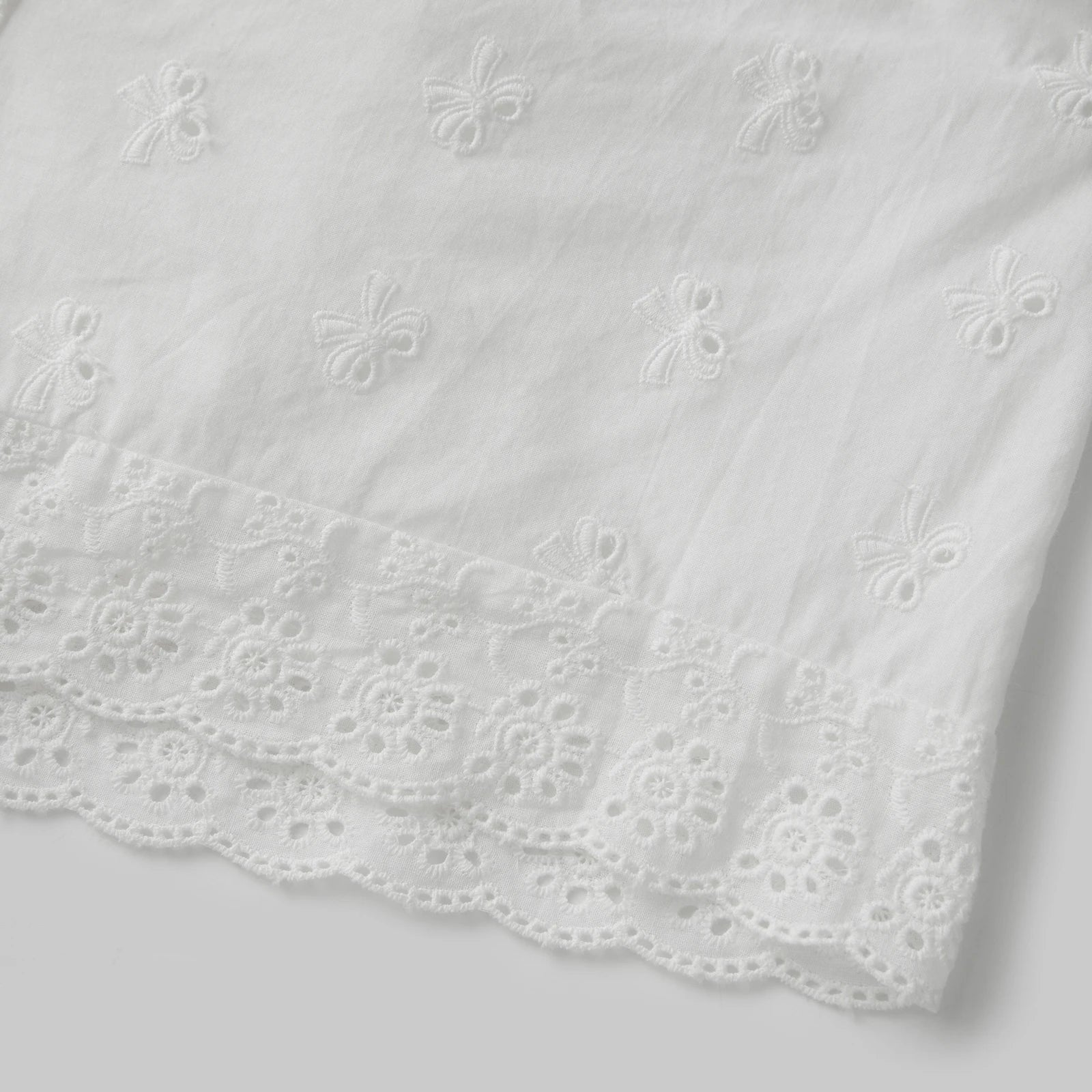 Women's Summer Shorts Drawstring Waistband Floral Eyelet Hollow White Lounge Shorts Casual