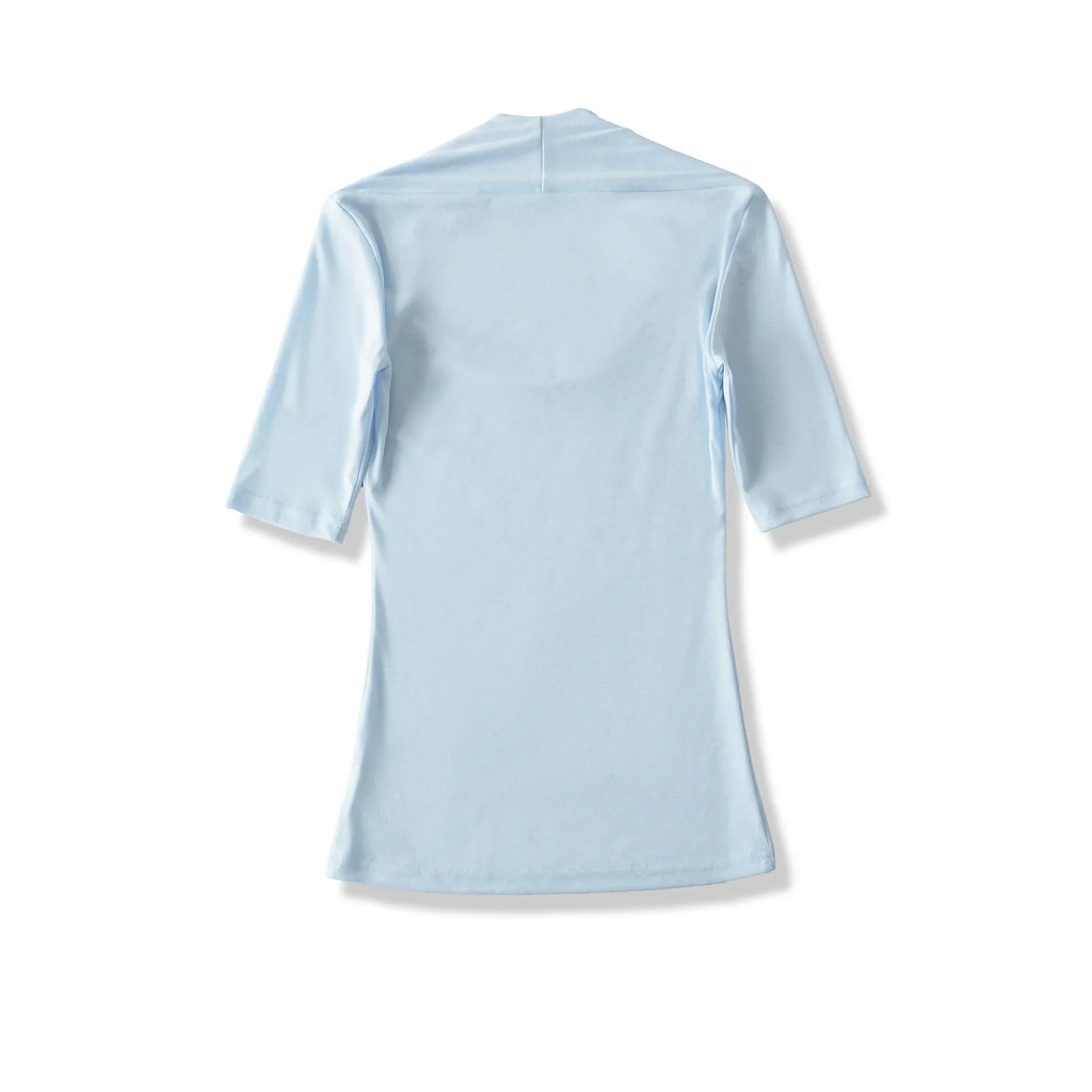 AP26018-26 Spring Korean Version Slim Fit Off-Shoulder Macaron Color Pullover T-Shirt SDRP