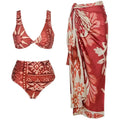 Women's Sexy Push-Up Two-Piece Swimsuit Slimming Patchwork Bikini Bodysuit Beachwear Cover-Up Female Swimwear 2025