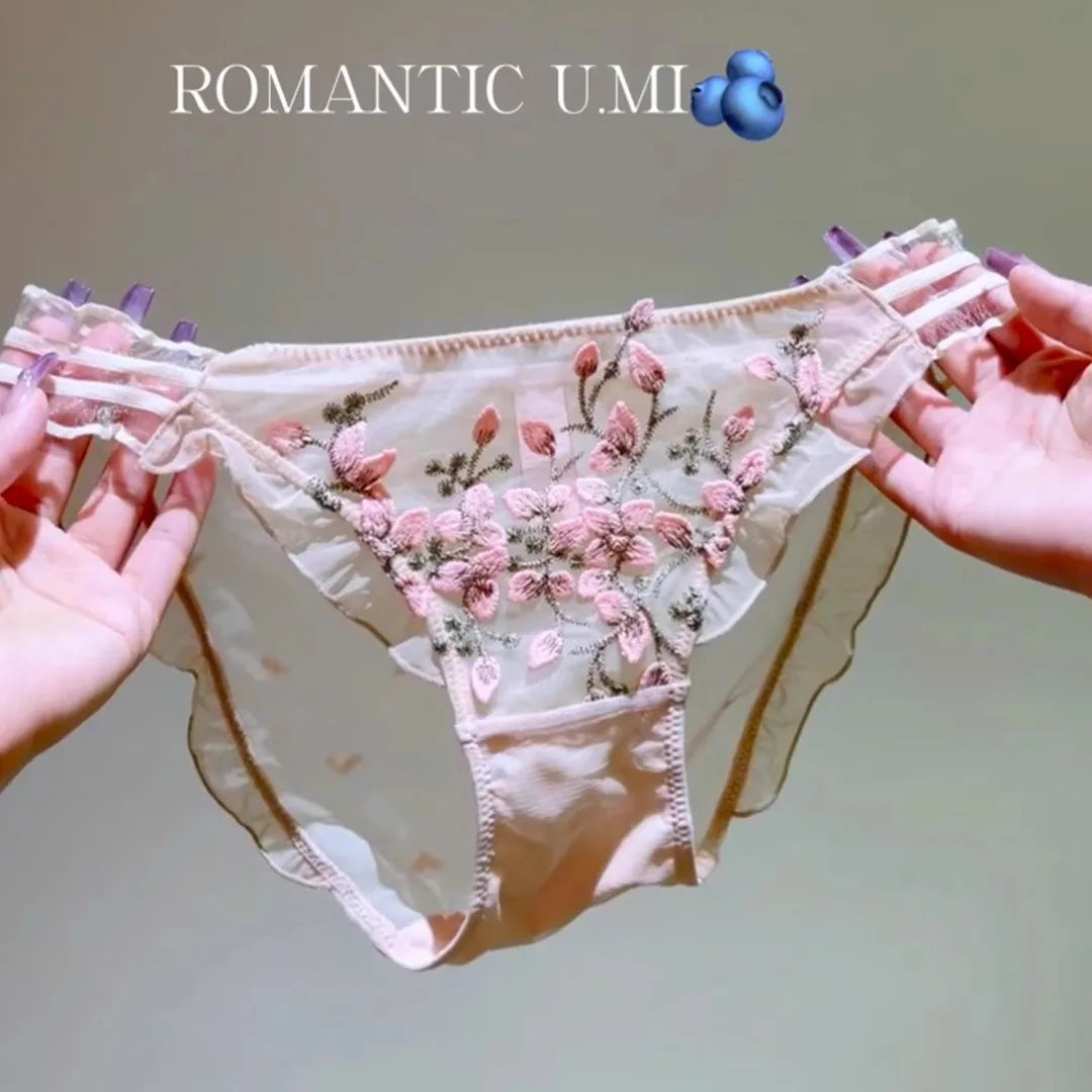Women's low-waist underwear transparent breathable quick-drying girl's briefs