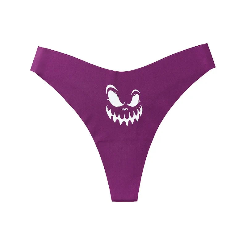 Girls Briefs Seamless Grimace Women Panties Sexy G String Ice Silk Underwear T Back Sports Yoga Thong Traceless Plus Size S-XL