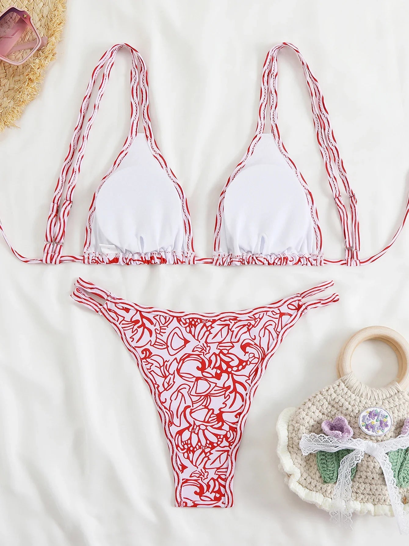 2026 Triangle Strappy Bikini Women Sexy Swimwear Female Brazilian Swimsuit Bathers Bathing Swimming Swim Suit Beachwear Summer