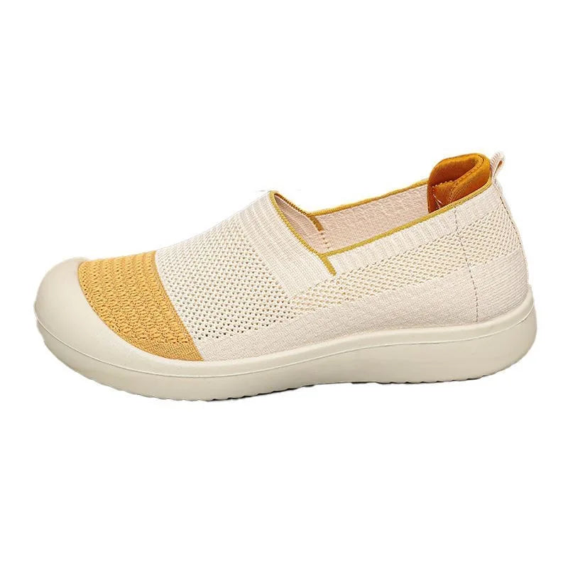 Women's shoes Women's Retro Dual-tone Slip-on Shoes Breathable Soft Sole for Comfort Summer Fashion Footwear Versatile Colorways