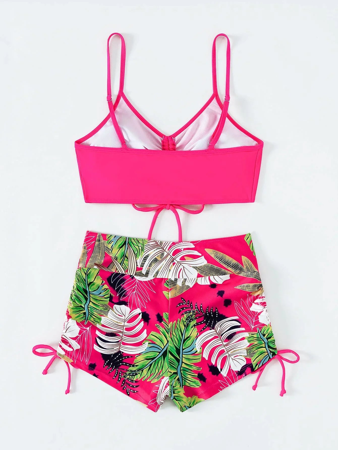 Drawstring Front Shorts Bikinis 2026 High Waist Swimsuit Women Swimwear Female Bathers Bathing Swimming Swim Suit Beachwear