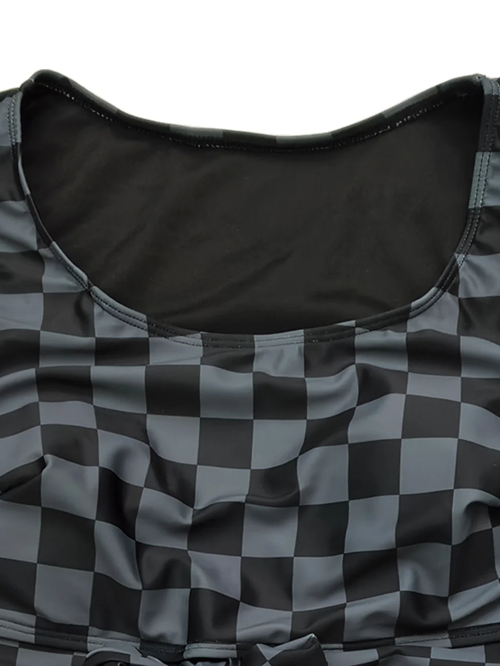 2026 Large Plus Big Size Swimsuit Women Sporty Bikinis High Waist Neck Swimwear Female Bathers Bathing Swimming Swim Suit 5XL