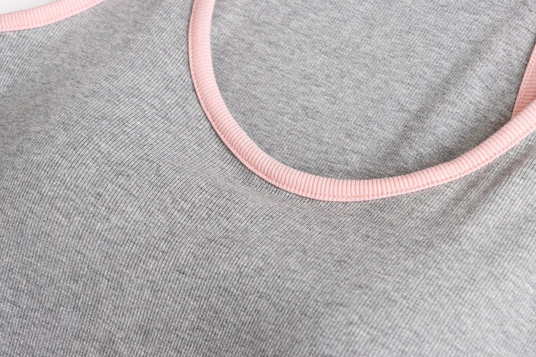 Sports vest U-neck slim fit camisole bottoming T-shirt