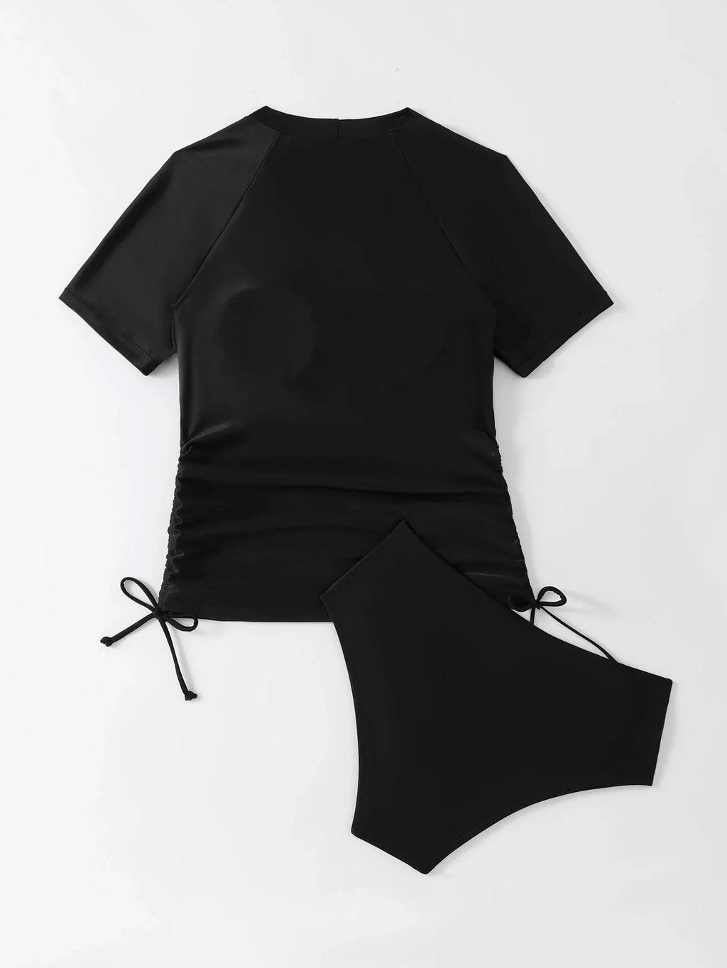 Short Sleeves Two Pieces Swimsuit Women Tankini 2026 Printed Swimwear Female Beach Wear Bathers Bathing Swimming Swim Suit